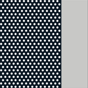 Satin Midnight Blue Perforated/Polished Palladium