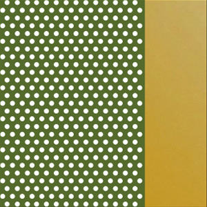 Perforated Satin Khaki/Polished Yellow Gold