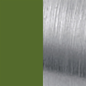 Matte Translucent Light Green/Polished Ruthenium