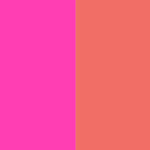 Shiny Neon Pink/Satin Neon Orange