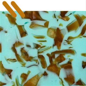 Matte Marbled Turquoise/Camel