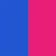 Shiny Majorelle Blue/Neon Pink Satin